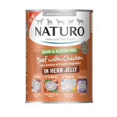 Naturo Grain Free  Beef  & Chicken , Veggies and Fruit  390gr