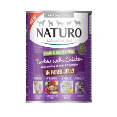 Naturo Grain Free  Turkey  & Chicken , Veggies and Fruit  390gr