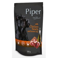 Piper Pouch Adult Καρδιά Κοτόπουλου & Καστανό Ρύζι 500gr