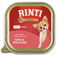 Rinti Gold Μini Beef & Guinea fowl 100gr