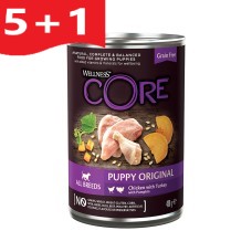 Wellness Core Duo Protein Puppy Κοτόπουλο & Γαλοπούλα με Κολοκύθα 400gr