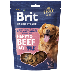 Brit Premium By Nature® Dog Semi-Moist Snacks Happy Μοσχάρι με Μήλα 180gr Brit Premium By Nature® Dog Semi-Moist Snacks Happy Μοσχάρι με Μήλα 180gr