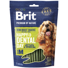 Brit Premium By Nature® Dog Semi-Moist Snacks Happy Dental με Κολλαγόνο & Σπιρουλίνα M 180gr Brit Premium By Nature® Dog Semi-Moist Snacks Happy Dental με Κολλαγόνο & Σπιρουλίνα M 180gr