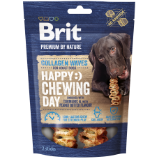 Brit Premium By Nature® Dog Collagen Waves Happy Chewing Day με Κουρκουμά & Φυστικοβούτυρο 45gr 2τμχ Brit Premium By Nature® Dog Collagen Waves Happy Chewing Day με Κουρκουμά & Φυστικοβούτυρο 45gr 2τμχ