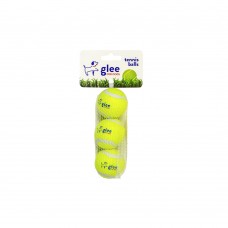GLEE ΠΑΙΧΝΙΔΙ ΣΚΥΛΟΥ TENNIS BALLS ΚΙΤΡΙΝΟ 4cm 3pcs