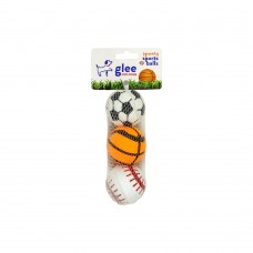 GLEE ΠΑΙΧΝΙΔΙ ΣΚΥΛΟΥ SQUEAKY SPORTS BALLS 5cm 3pcs