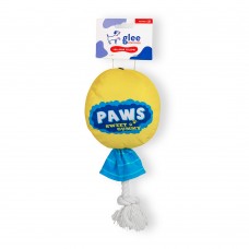 GLEE ΠΑΙΧΝΙΔΙ ΣΚΥΛΟΥ LOLLIPOP ROPE ΚΙΤΡΙΝΟ SQUEAKΥ