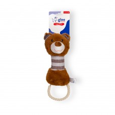   GLEE ΠΑΙΧΝΙΔΙ ΣΚΥΛΟΥ TEDDY ROPE HOOP SQUEAKΥ
