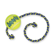 KONG Squeakair Tennis with rope Medium Κίτρινο