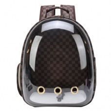 Backpack Μεταφοράς Καφέ με Διάφανη Επιφάνεια