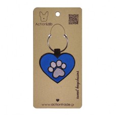 ActionLab Μπρελόκ Paw Heart Blue