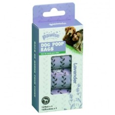 Pawise Poop Bags Lavender 4pcs