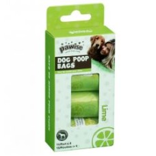 Pawise Poop Bags Lime 4pcs