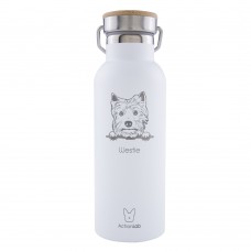  ActionLab Baboo Bottle  White Westie 500ml