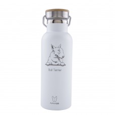  ActionLab Baboo Bottle White Bull Terrier 500ml